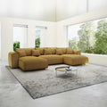 Colțar extensibil dumonde în formă de U cu ladă de depozitare Monaco U Ambience Amber 390x190 cm