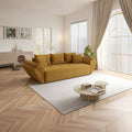 Canapea extensibilă dumonde cu ladă de depozitare Berlin Ambience Mustar 250x100 cm