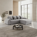 Colțar extensibil dumonde cu ladă de depozitare Verona Enjoy Silver II 290x185 cm