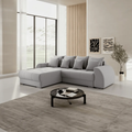 Colțar extensibil dumonde cu ladă de depozitare Verona Enjoy Silver 290x185 cm