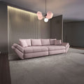 Canapea extensibilă dumonde cu ladă de depozitare Loana Enjoy Roz 300x100 cm