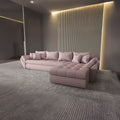 Colțar extensibil dumonde cu ladă de depozitare Loana XL Enjoy Flamingo II 335x185 cm