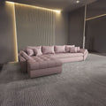 Colțar extensibil dumonde cu ladă de depozitare Loana XL Enjoy Flamingo 335x185 cm