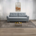 Canapea extensibilă dumonde cu ladă de depozitare Summer Zoom Grey 225x100 cm