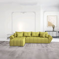 Colțar extensibil dumonde cu ladă de depozitare Berlin XL Enjoy Green 350x185 cm