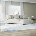 Colțar extensibil dumonde cu ladă de depozitare Berlin Enjoy Bej 280x185 cm II