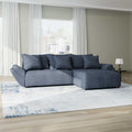 Colțar extensibil dumonde cu ladă de depozitare Berlin Enjoy Antracit 280x185 cm II