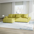 Colțar extensibil dumonde cu ladă de depozitare Berlin Enjoy Verde 280x185 cm