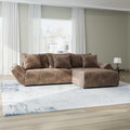 Colțar extensibil dumonde cu ladă de depozitare Berlin Madagaskar Maro 280x185 cm II