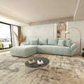 Colțar extensibil dumonde cu ladă de depozitare Berlin XL Jaguar Verde Mint 350x185 cm