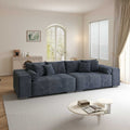 Canapea extensibilă dumonde cu ladă de depozitare Marbela XXL Cremona Albastru 295x120 cm