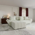 Colțar extensibil dumonde cu ladă de depozitare Berlin Jaguar Ivory 280x185 cm
