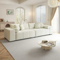 Canapea extensibilă dumonde cu ladă de depozitare Marbela XXL Jaguar Ivory 295x120 cm