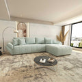 Colțar extensibil dumonde cu ladă de depozitare Berlin XL Jaguar Verde Mint 16 II 350x185 cm