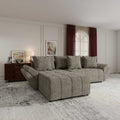 Colțar extensibil dumonde cu ladă de depozitare Berlin Cremona Bej 14 280x185 cm