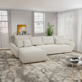 Colțar extensibil dumonde cu ladă de depozitare Berlin XL Monte Bej 350x185 cm