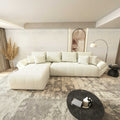 Colțar extensibil dumonde cu ladă de depozitare Berlin XL Jaguar Ivory 350x185 cm