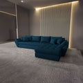 Colțar extensibil dumonde cu ladă de depozitare Loana XL Enjoy Petrol II 335x185 cm