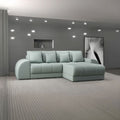 Colțar extensibil dumonde cu ladă de depozitare Verona Enjoy Mint II 290x185 cm