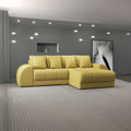 Colțar extensibil dumonde cu ladă de depozitare Verona Enjoy Melon II 290x185 cm