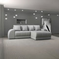Colțar extensibil dumonde cu ladă de depozitare Verona Enjoy Gri II 290x185 cm