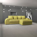 Colțar extensibil dumonde cu ladă de depozitare Verona Enjoy Verde II 290x185 cm