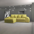 Colțar extensibil dumonde cu ladă de depozitare Verona Enjoy Verde 290x185 cm