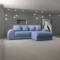 Colțar extensibil dumonde cu ladă de depozitare Verona Enjoy Albastru II 290x185 cm