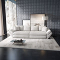 Canapea extensibilă dumonde cu ladă de depozitare Loana Zoom Cream 300x100 cm