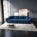 Canapea extensibilă dumonde cu ladă de depozitare Loana Zoom Albastru 300x100 cm