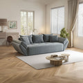 Canapea extensibilă dumonde cu ladă de depozitare Berlin Zoom Grey 250x100 cm