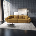 Canapea extensibilă dumonde cu ladă de depozitare Loana Zoom Mustar 300x100 cm