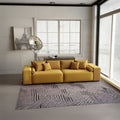 Canapea extensibilă dumonde cu ladă de depozitare Marbela Zoom Mustar XXL 295x120 cm